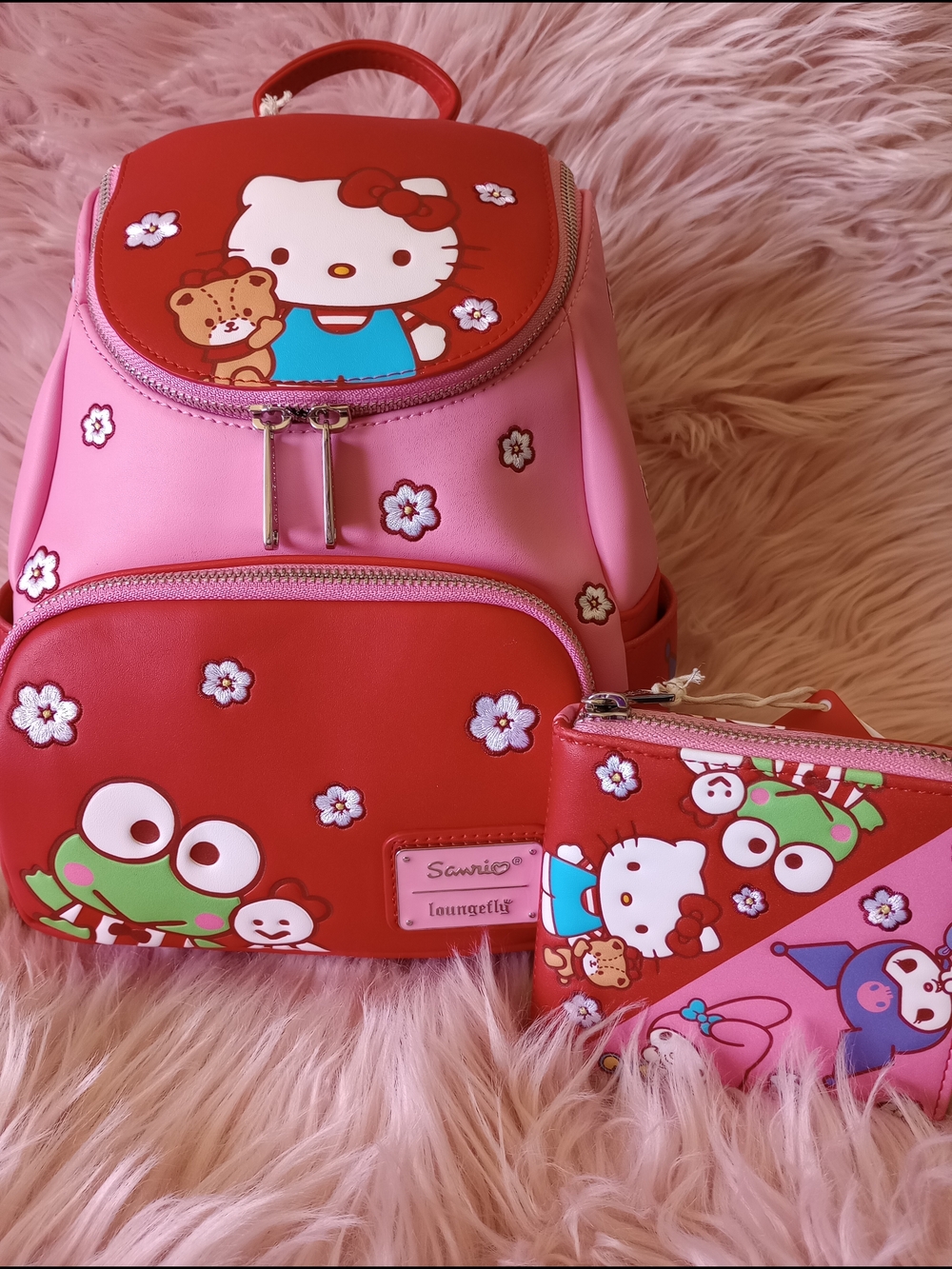 Sanrio Hello Kitty & Friends Color Block Mini Backpack & Wallet - Picture 3 of 13